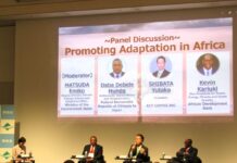 At TICAD, Afforestation in Ethiopia Also Contributes to Coffee Production – Key Coffee President Yutaka Shibata Hopes for Coexistence with Biodiversity Conservation Scene from the panel discussion. Daba Debele Hunde, Ambassador Extraordinary and Plenipotentiary of the Federal Democratic Republic of Ethiopia to Japan (second from left)