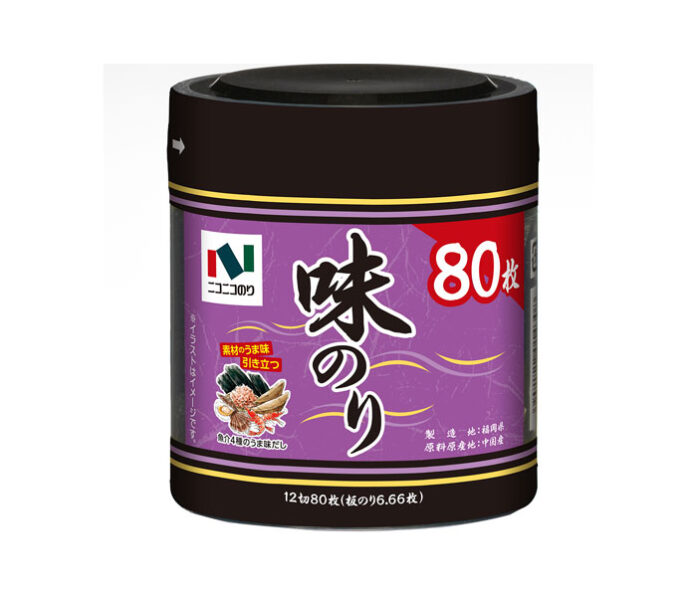 “Chinese-made Tabletop Aji Nori, 12-cut, 80 sheets”
