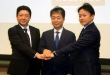 Tsuruha–Welcia Business Integration Creates Japan’s Largest Drugstore Chain; To launch New PB Next Spring and Strengthen Food Offerings From left: President Akio Yoshida, President Jun Tsuruha, and President Hideaki Kirisawa.