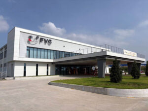 The newly completed factory