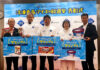 Ajinomoto Frozen Foods’ “Gyoza” Wins for the Sixth Straight Year at Frozen Award 2025, Aiming to Build In-Store Displays That Encourage Shoppers to Pick Up “One More Item” From left: Junichi Sasaki, Chairman of Nippon Access; representatives of the three companies that won the Grand Prix; and President Shinya Hattori
