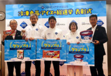 Ajinomoto Frozen Foods’ “Gyoza” Wins for the Sixth Straight Year at Frozen Award 2025, Aiming to Build In-Store Displays That Encourage Shoppers to Pick Up “One More Item” From left: Junichi Sasaki, Chairman of Nippon Access; representatives of the three companies that won the Grand Prix; and President Shinya Hattori