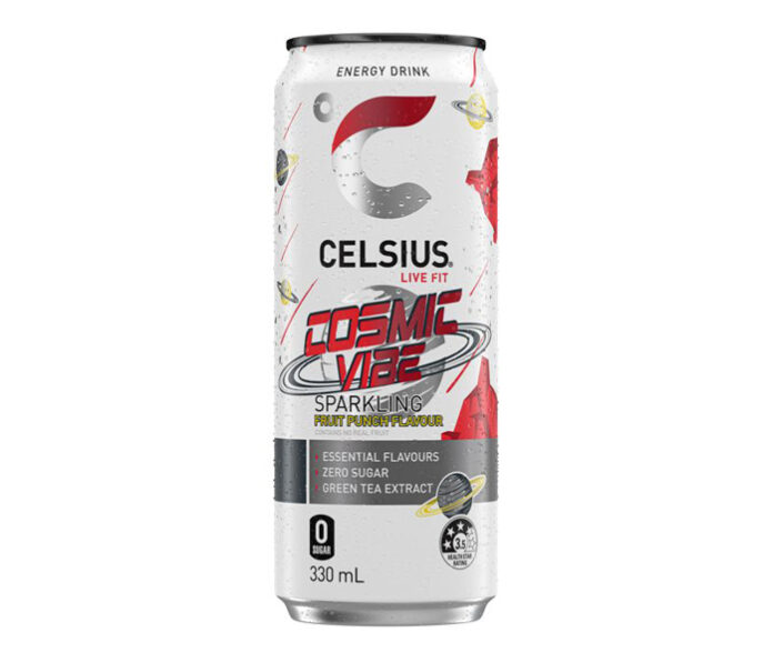 “CELSIUS,” a natural energy drink popular in the United States