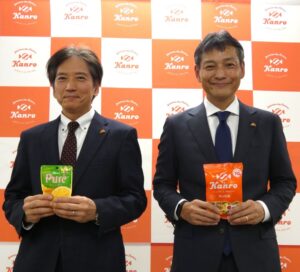 President and CEO Tetsuya Murata (right) and Director, Senior Executive Officer, and CFO Mitsuki Sato at the earnings briefing on July 31